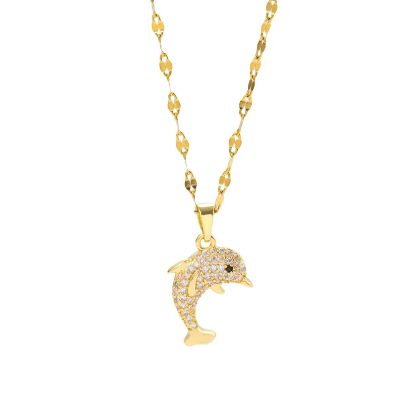 Collier Dauphin Strass