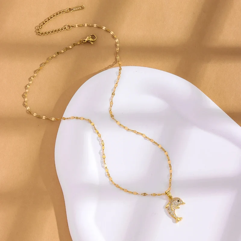 Collier Dauphin Strass