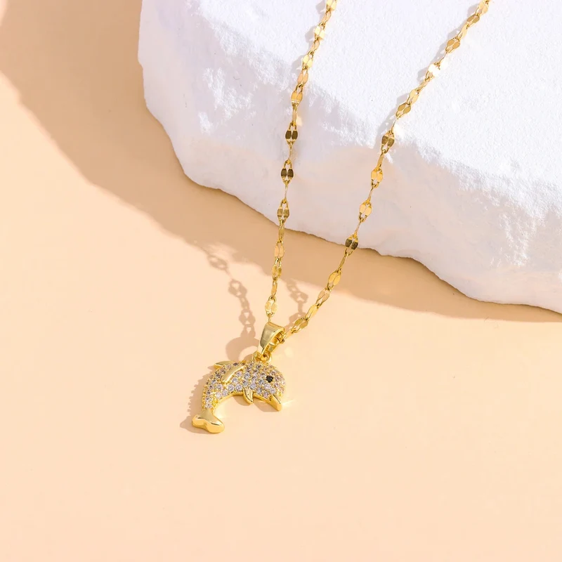Collier Dauphin Strass