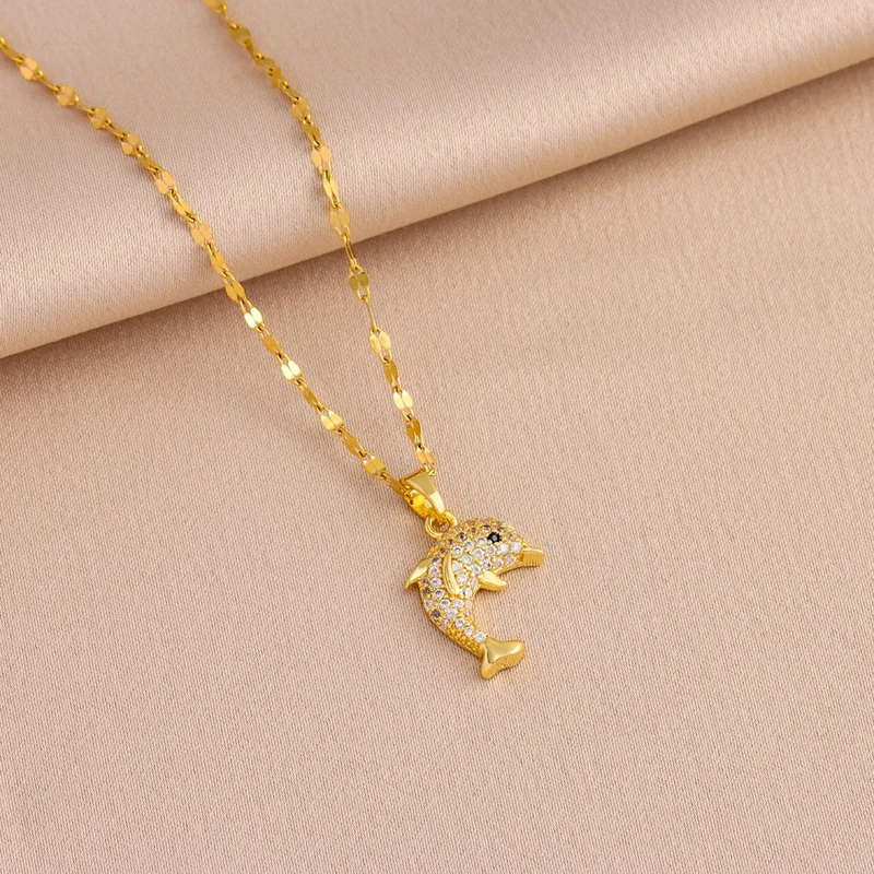 Collier Dauphin Strass