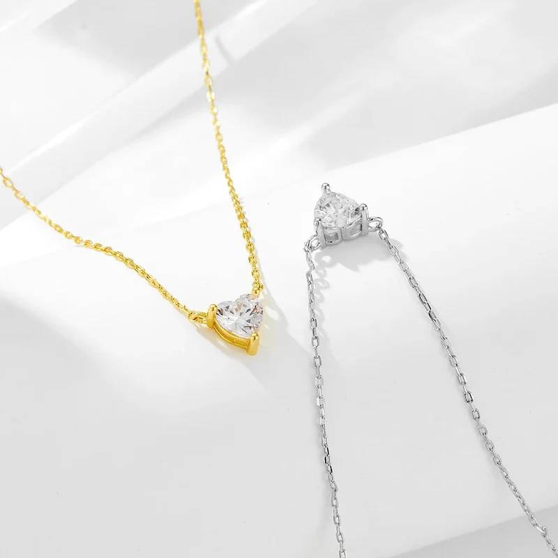Collier Diamant Cœur