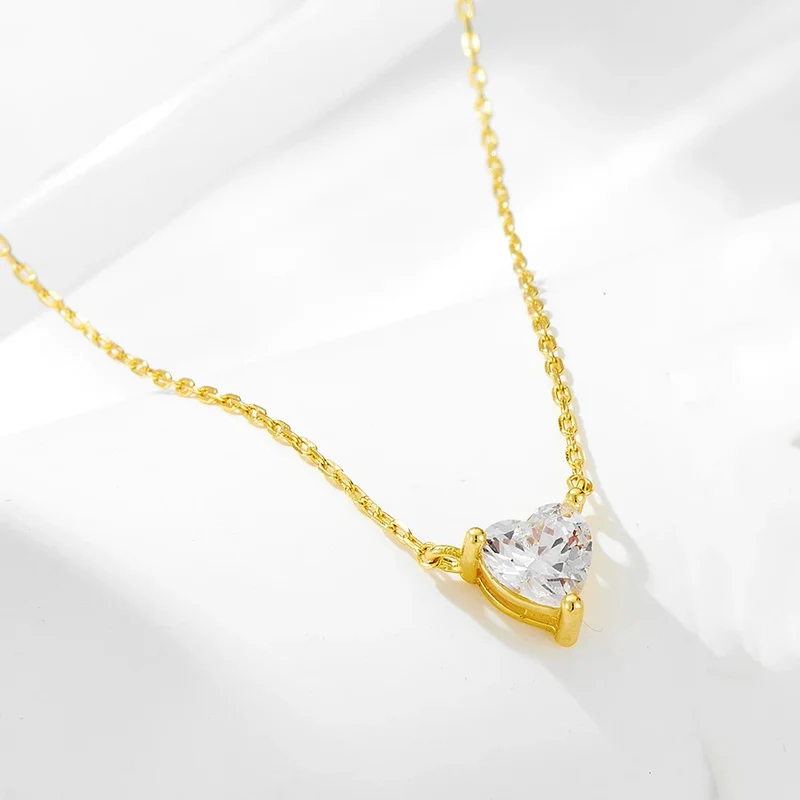 Collier Diamant Cœur