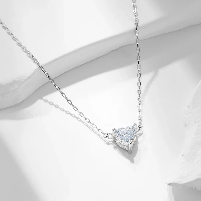 Collier Diamant Cœur