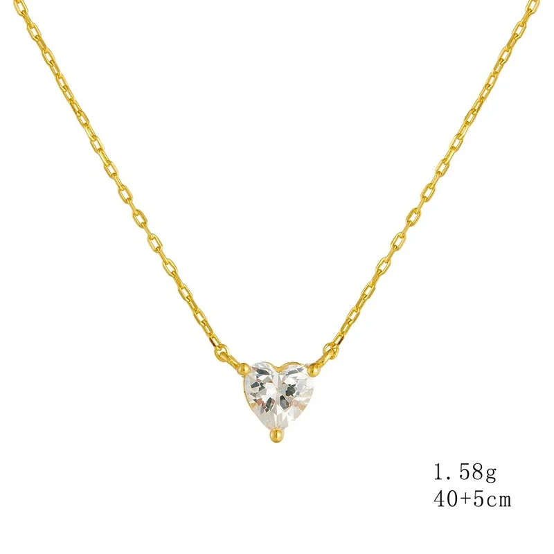 Collier Diamant Cœur