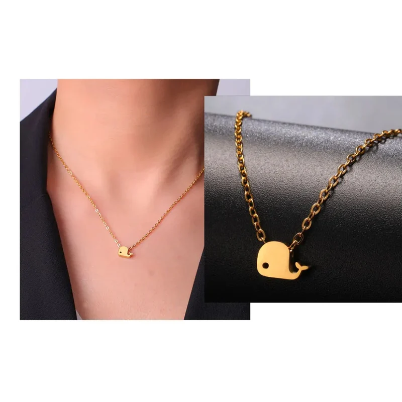Collier Pendentif Baleine Femme