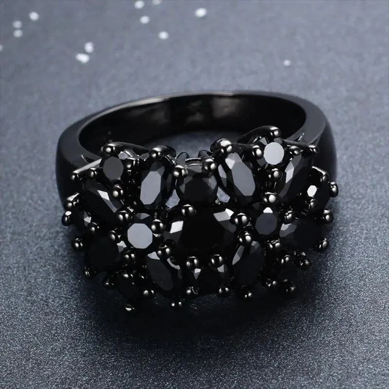 Bague Quartz Noire