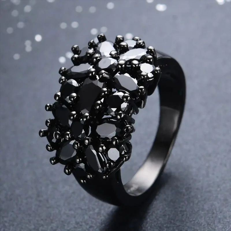 Bague Quartz Noire