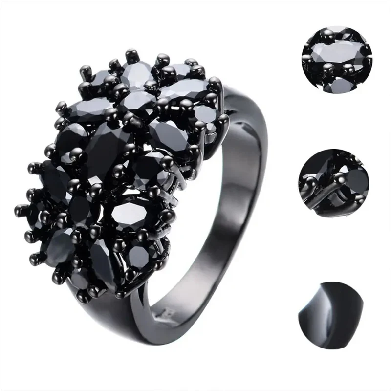 Bague Quartz Noire