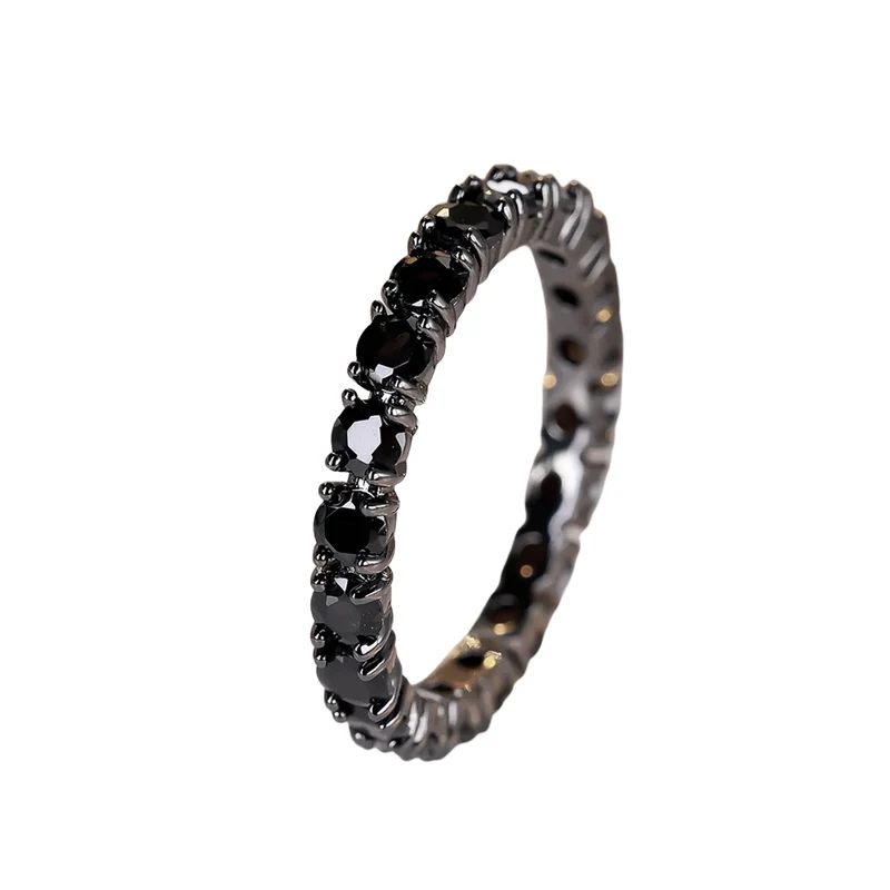 Bague Noire Fine