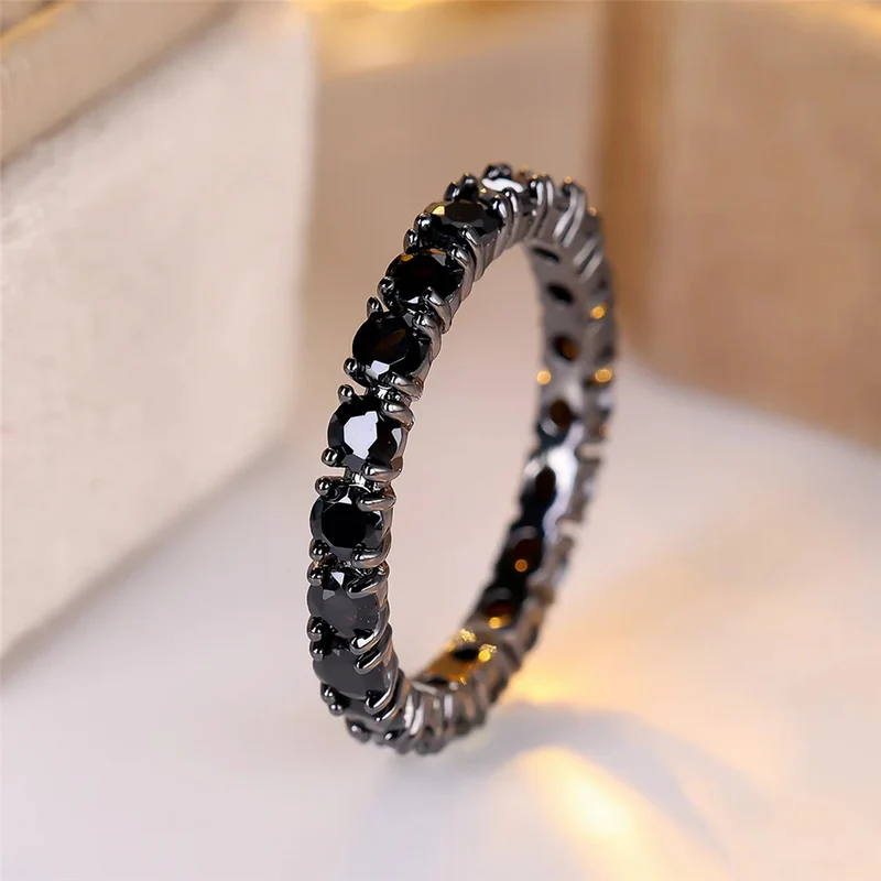 Bague Noire Fine
