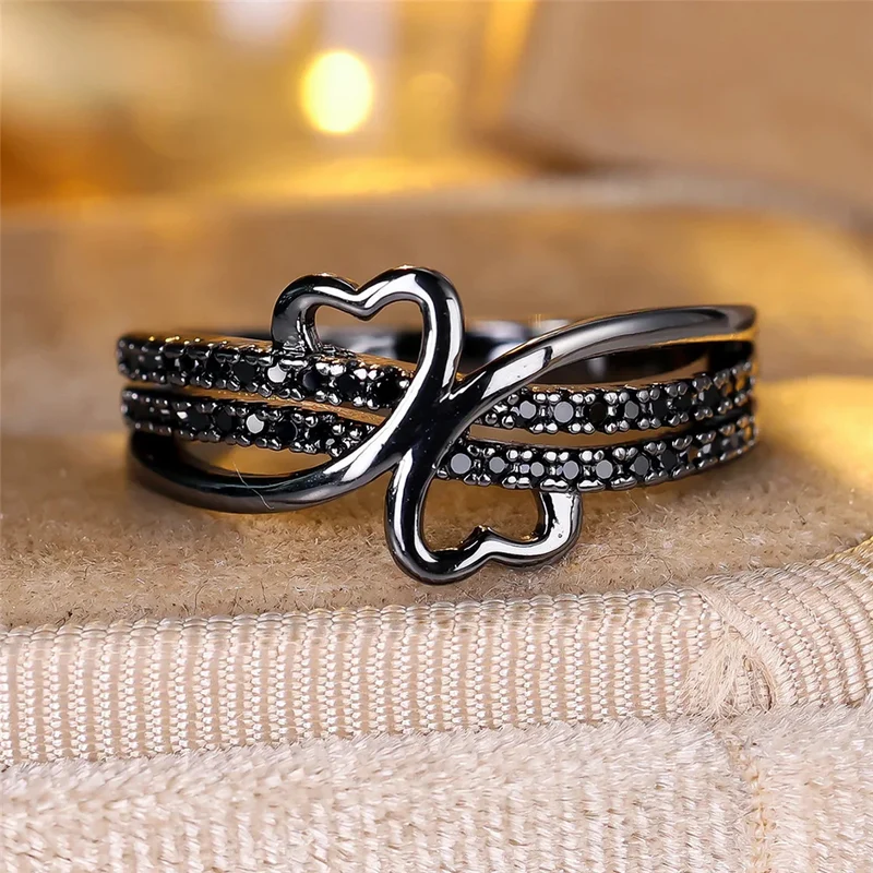 Bague Noire Love
