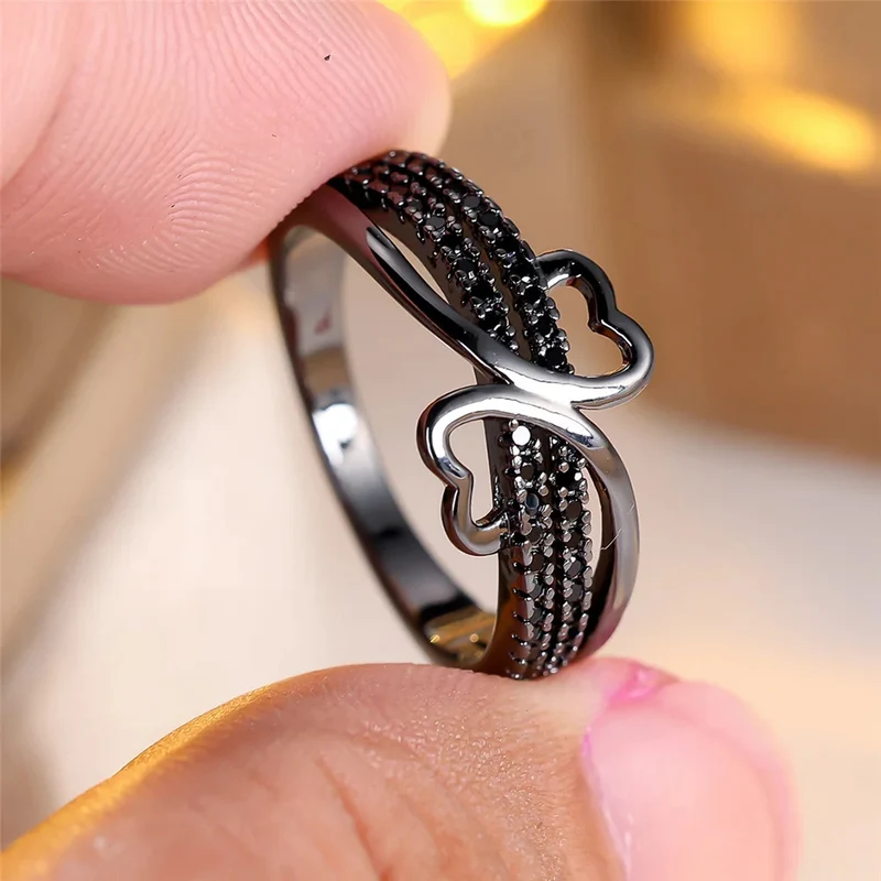 Bague Noire Love