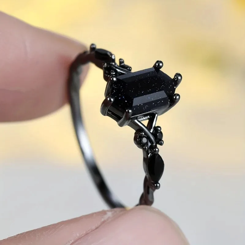 Bague Noire Nuit