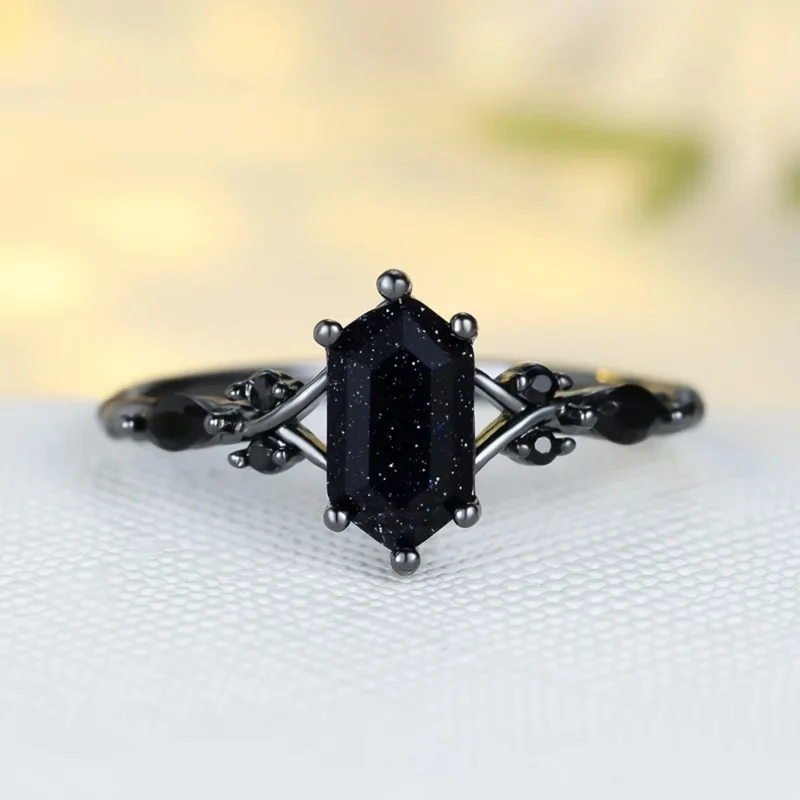 Bague Noire Nuit
