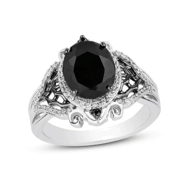 Grosse Bague Noire Femme