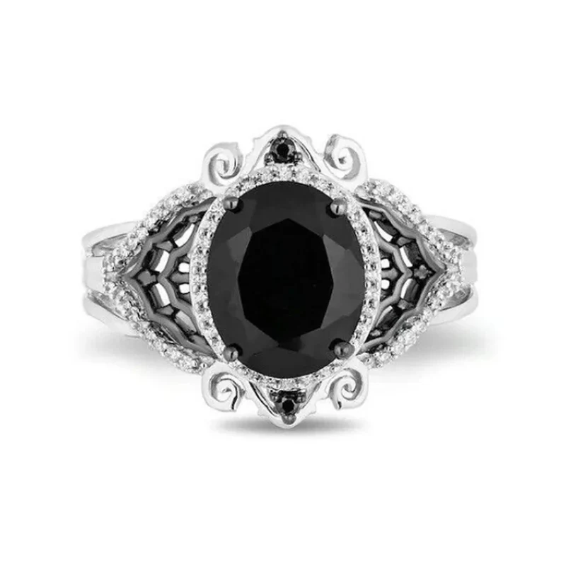 Grosse Bague Noire Femme