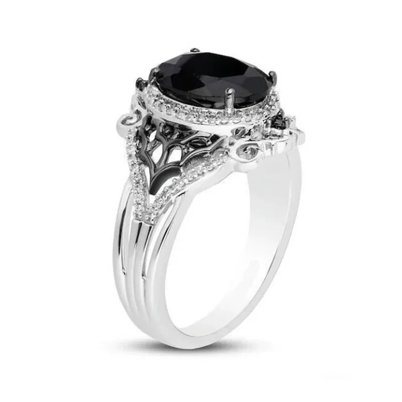 Grosse Bague Noire Femme