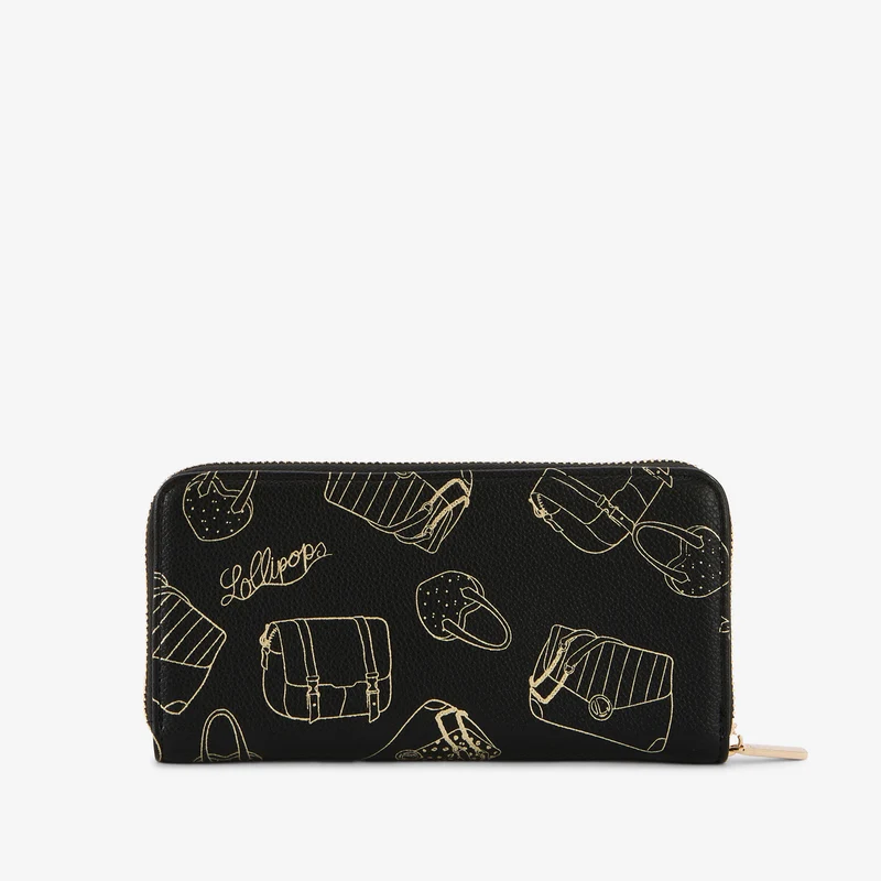 Grand portefeuille noir Sya
