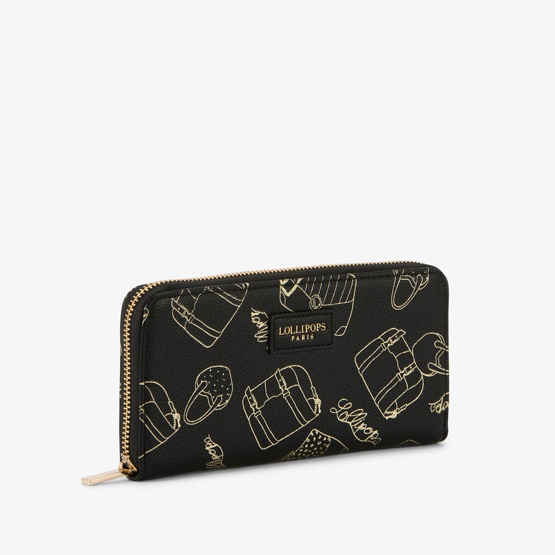 Grand portefeuille noir Sya
