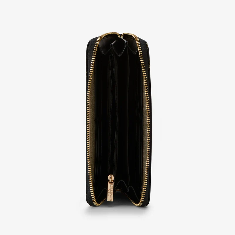 Grand portefeuille noir Sya