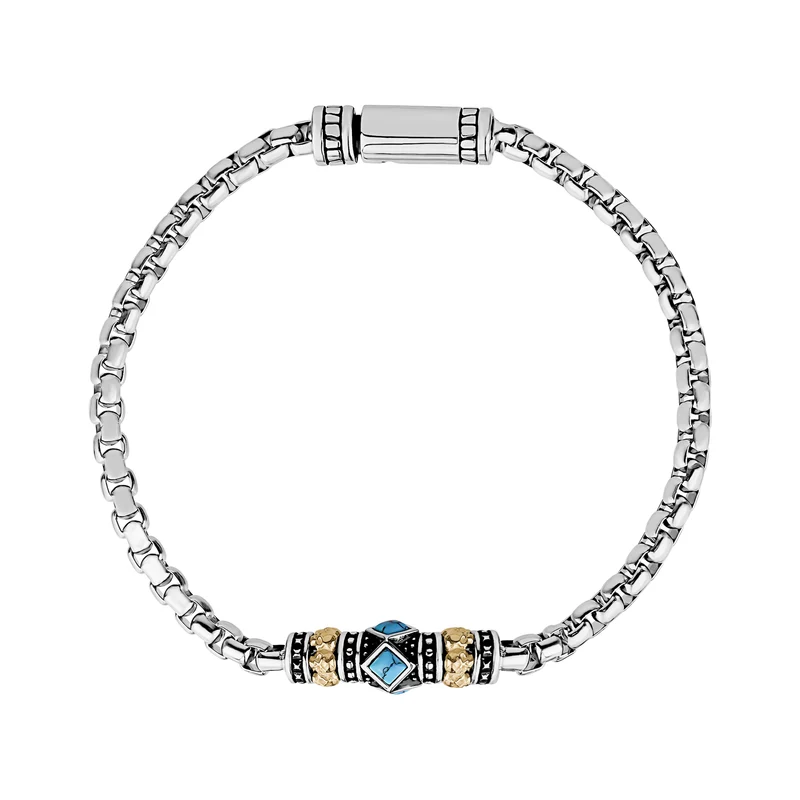 Bracelet crânes et pierres