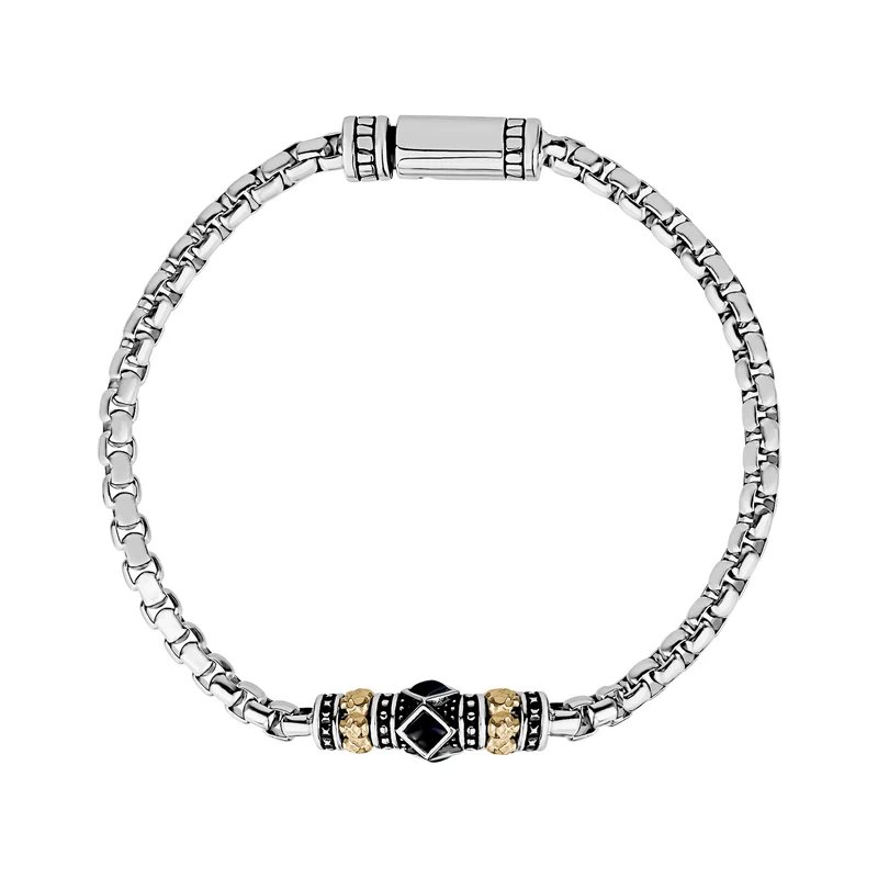 Bracelet crânes et pierres