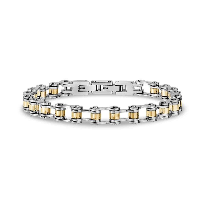 Bracelet cavalier bicolore