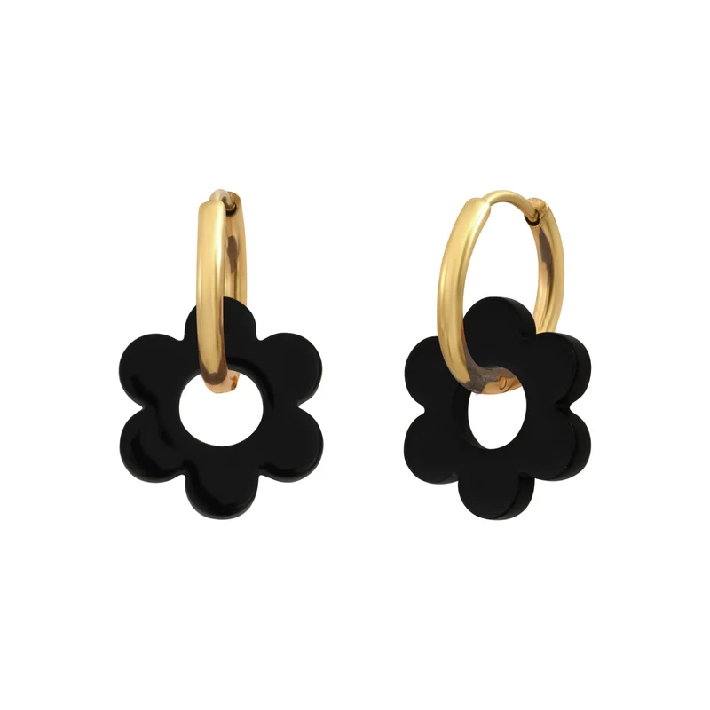 Boucles d'oreilles Flower 14mm