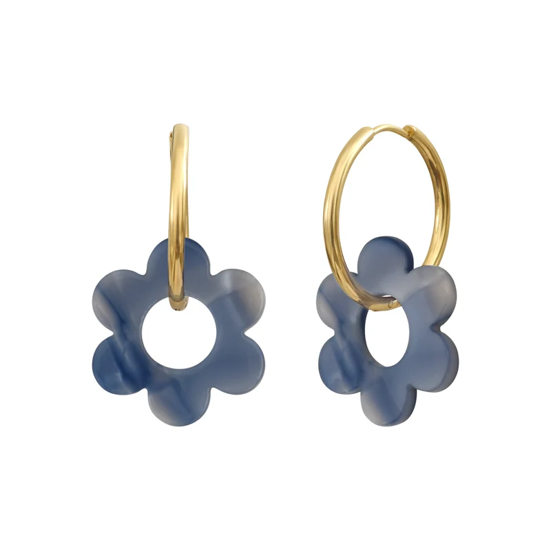 Boucles d'oreilles Flower 25mm