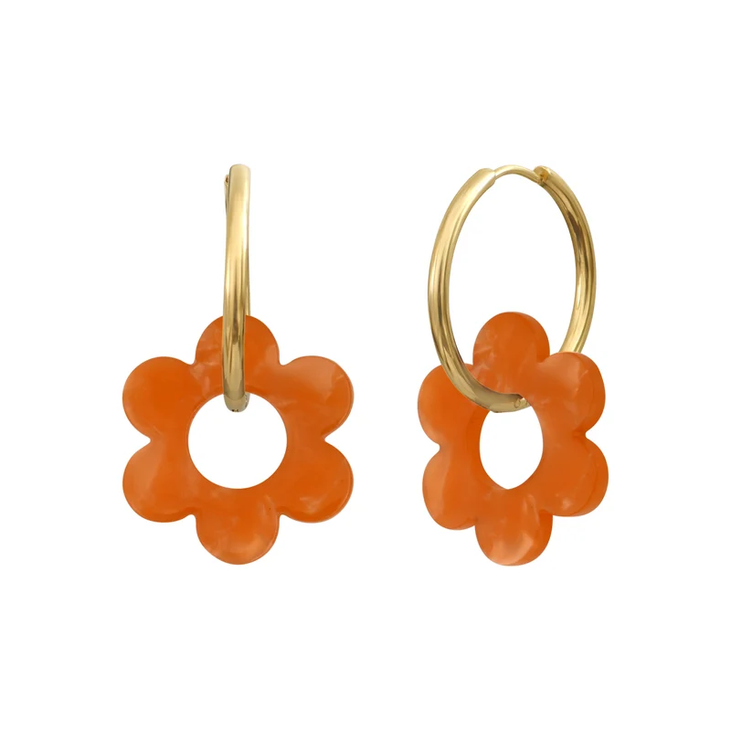 Boucles d'oreilles Flower 25mm