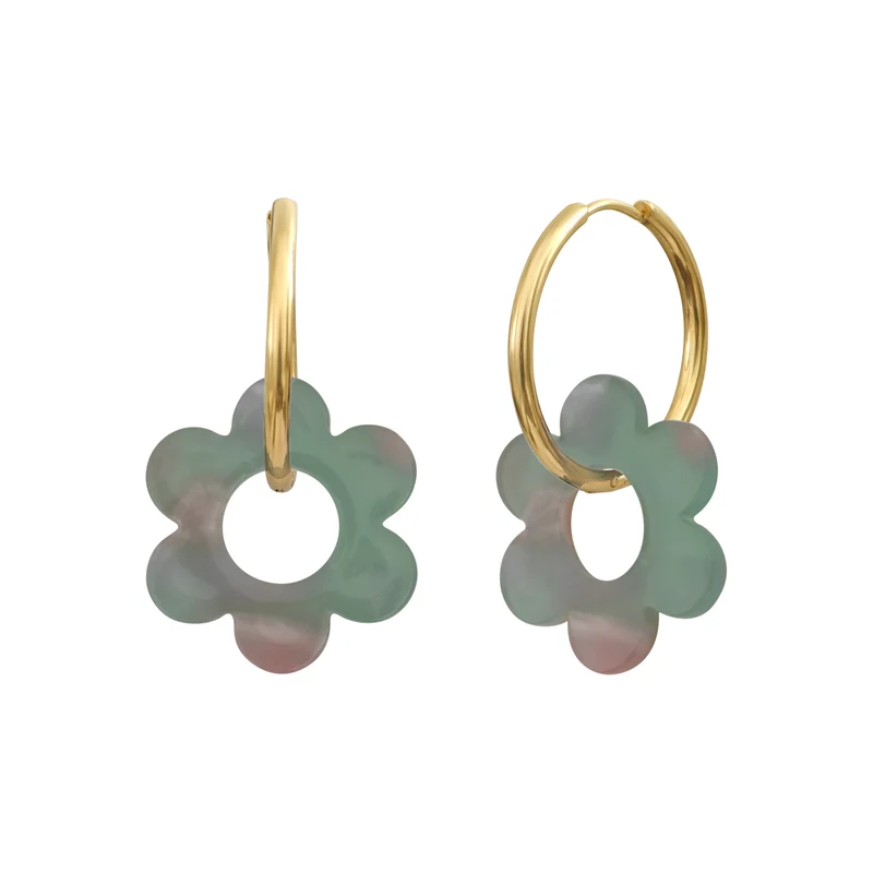 Boucles d'oreilles Flower 25mm
