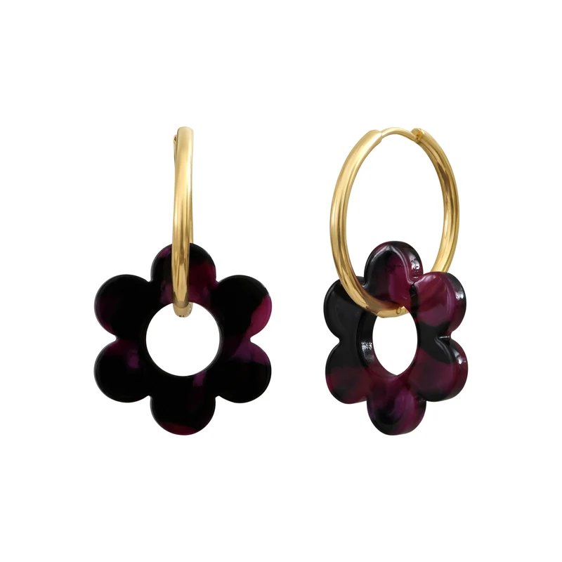 Boucles d'oreilles Flower 25mm