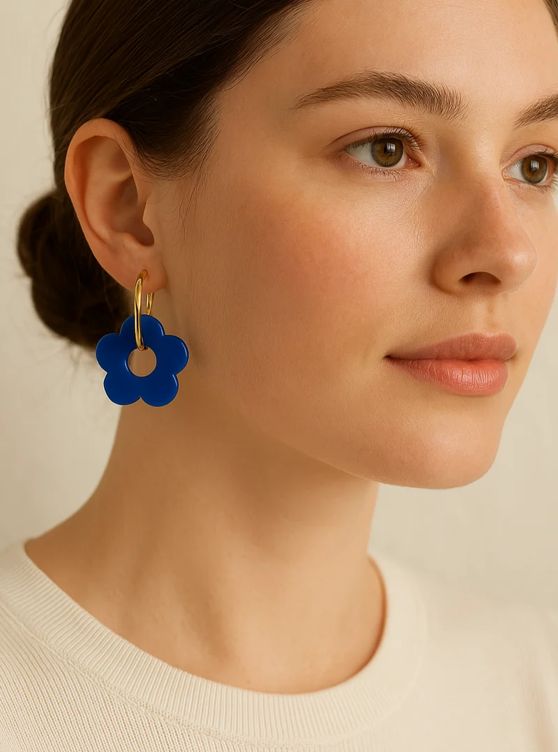 Boucles d'oreilles Flower 24mm