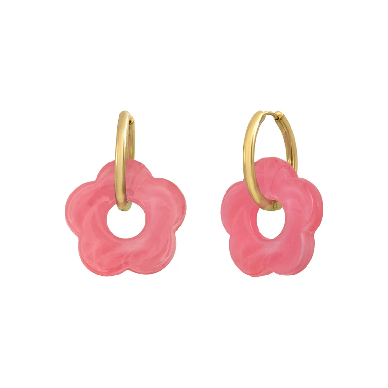 Boucles d'oreilles Flower 24mm