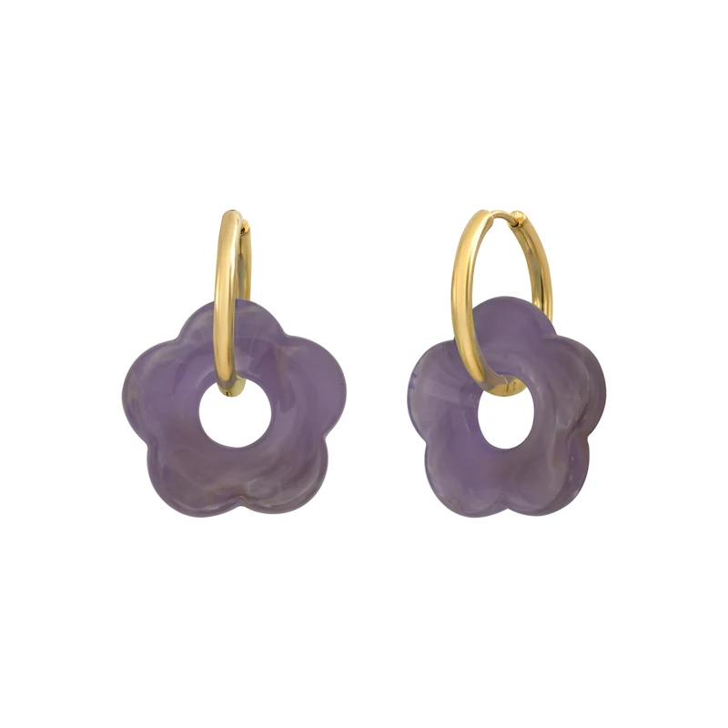 Boucles d'oreilles Flower 24mm