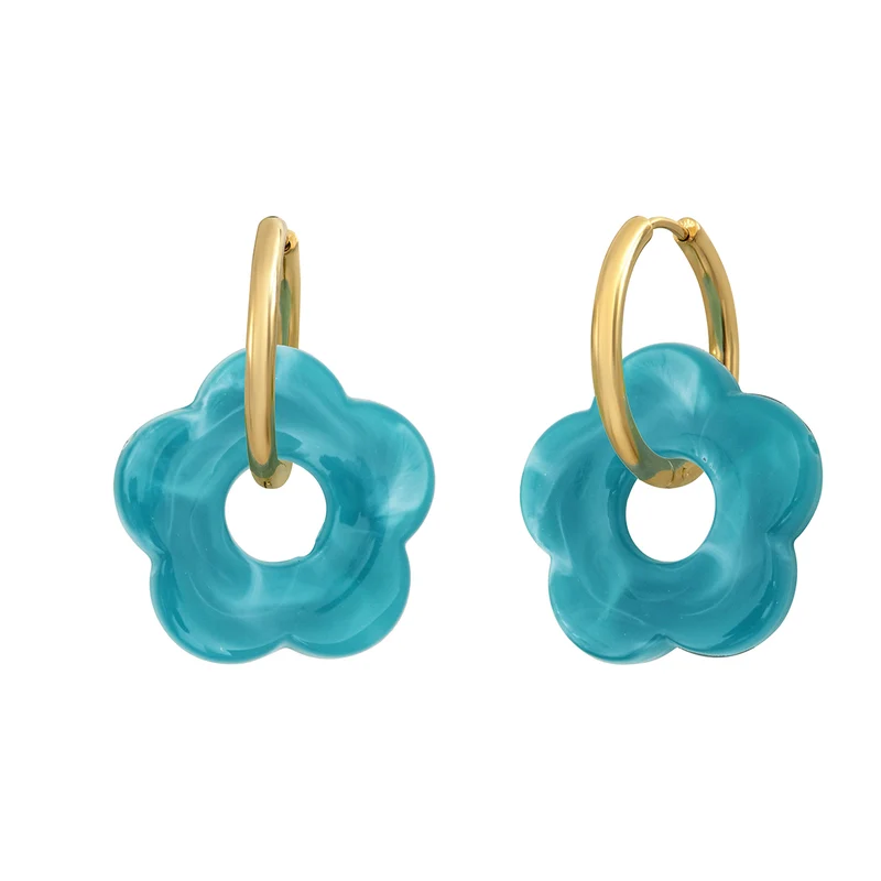 Boucles d'oreilles Flower 24mm