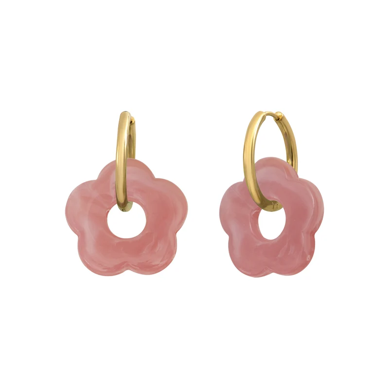Boucles d'oreilles Flower 24mm