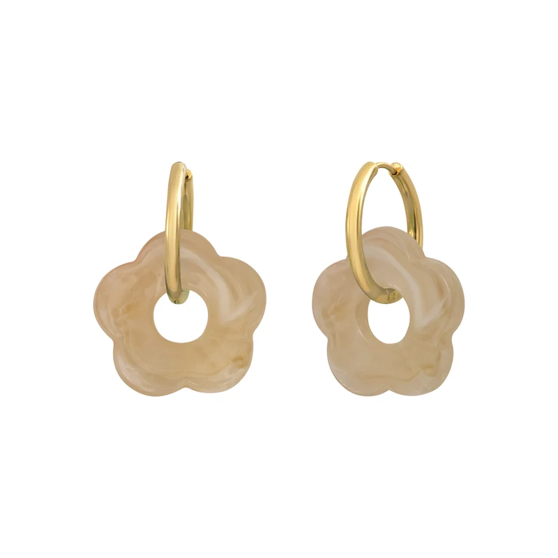 Boucles d'oreilles Flower 24mm