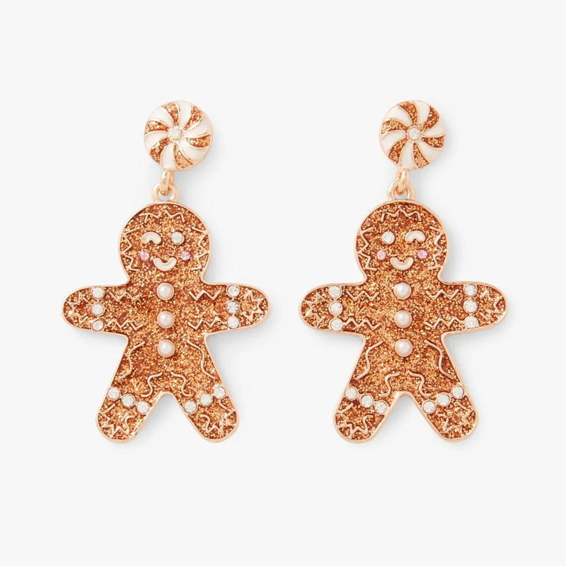 Boucles d'oreilles pains d'épices Collection Noël