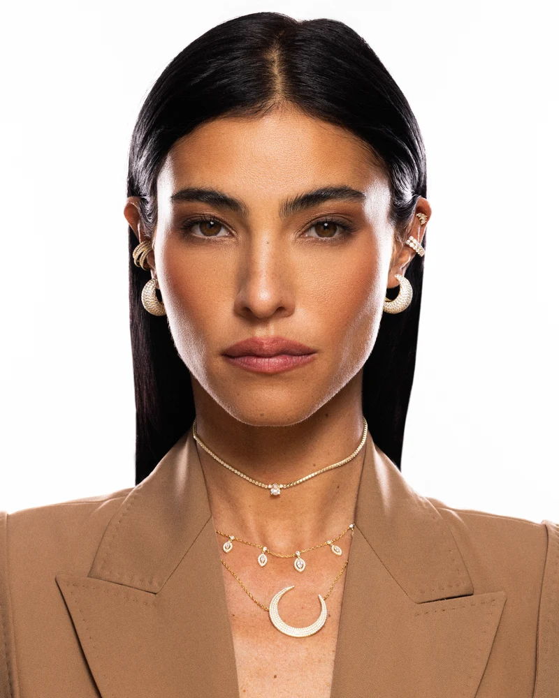 EARCUFF "MELROSE ZIRCON"