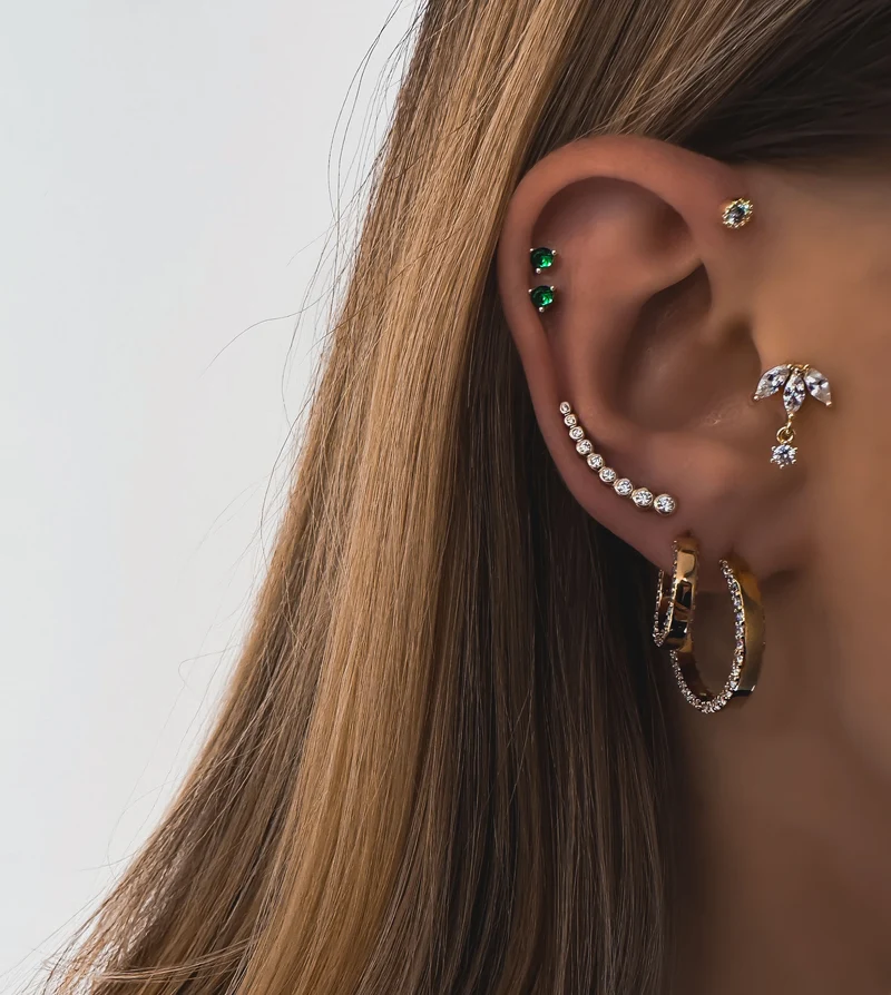 PIERCING "JUDI GREEN"