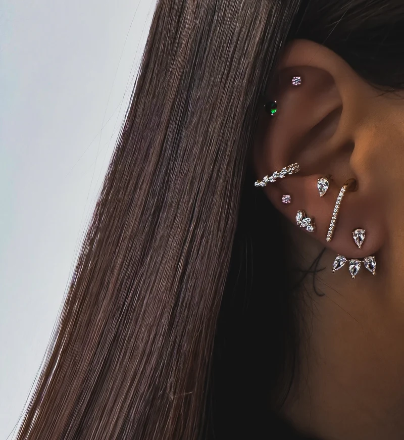 PIERCING "JUDI GREEN"