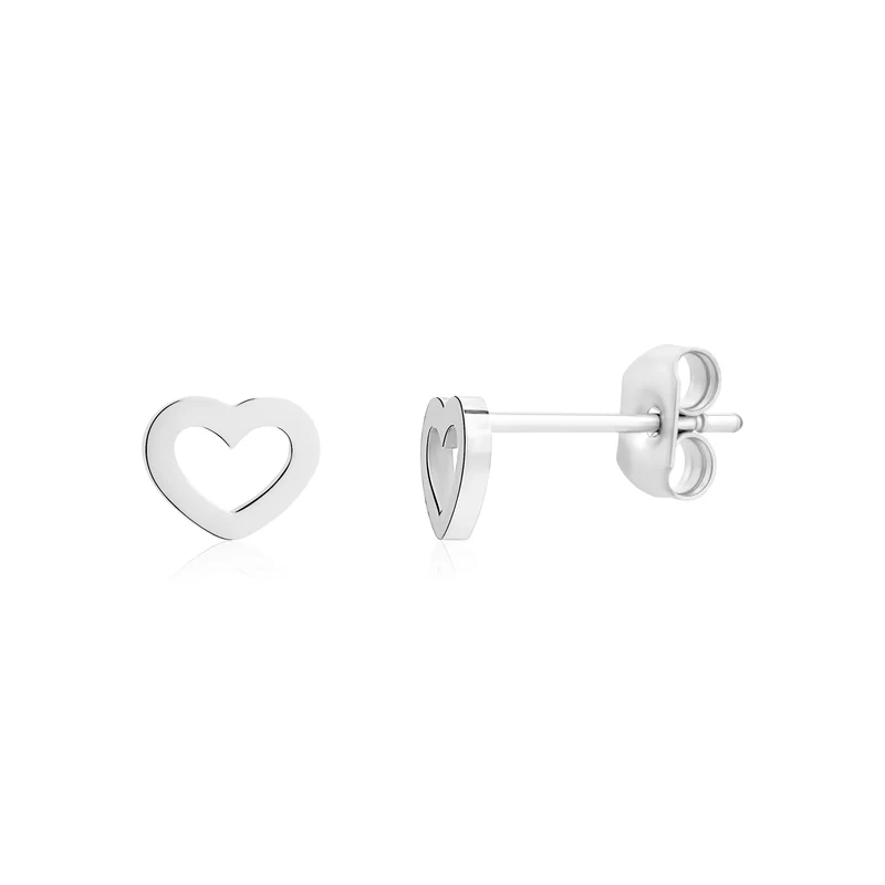 Mini clous d'oreilles en forme de cœur creux