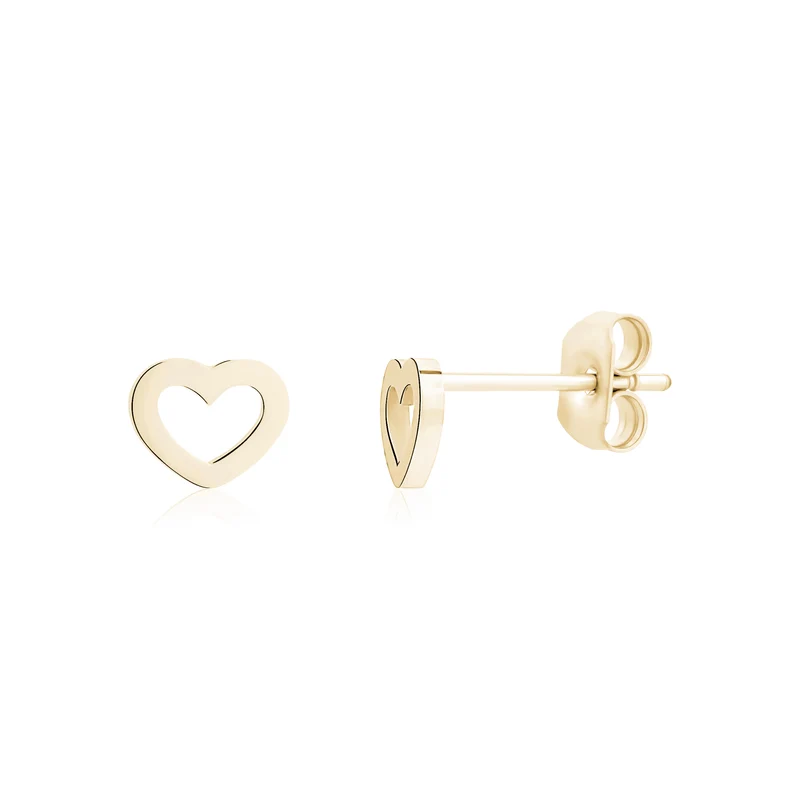 Mini clous d'oreilles en forme de cœur creux