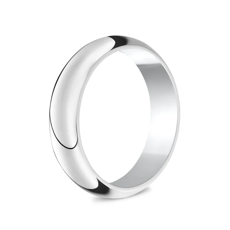 Jonc mariage à dôme 6mm