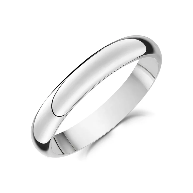 Jonc mariage à dôme 4mm