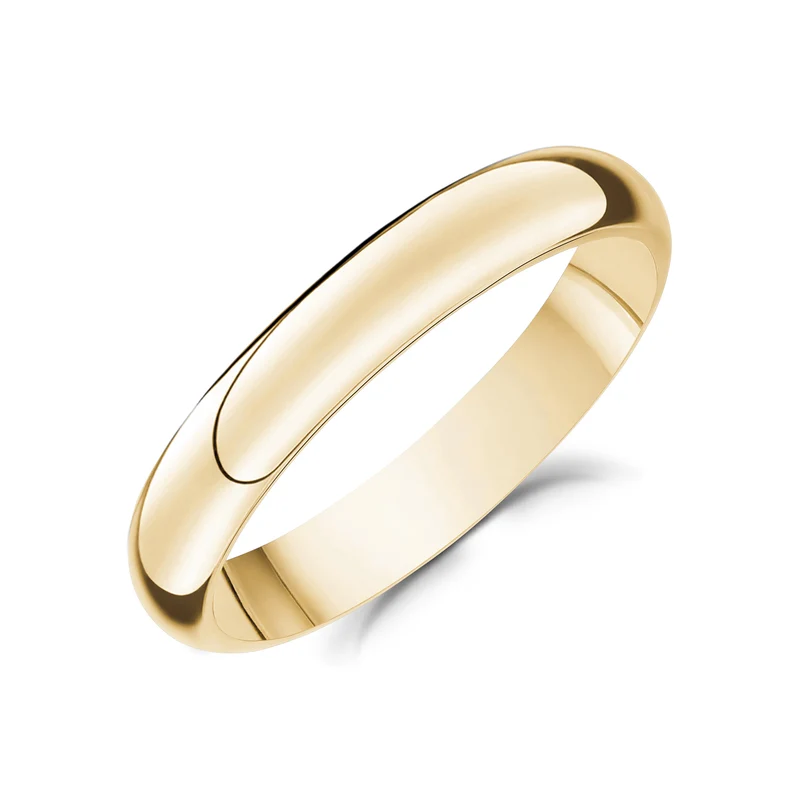 Jonc mariage à dôme 4mm
