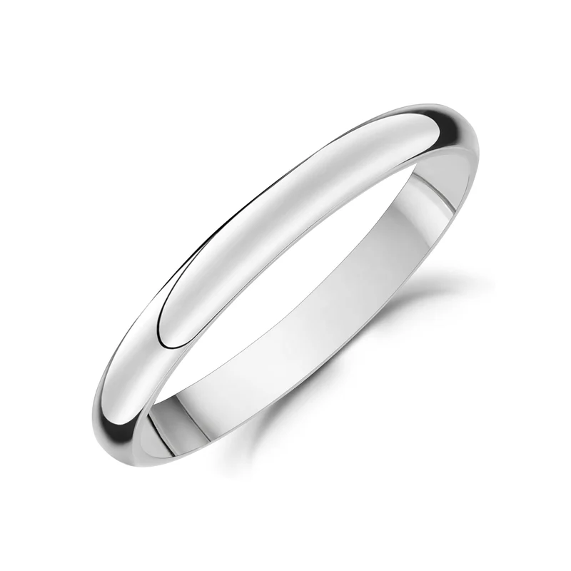 Jonc mariage à dôme 3mm