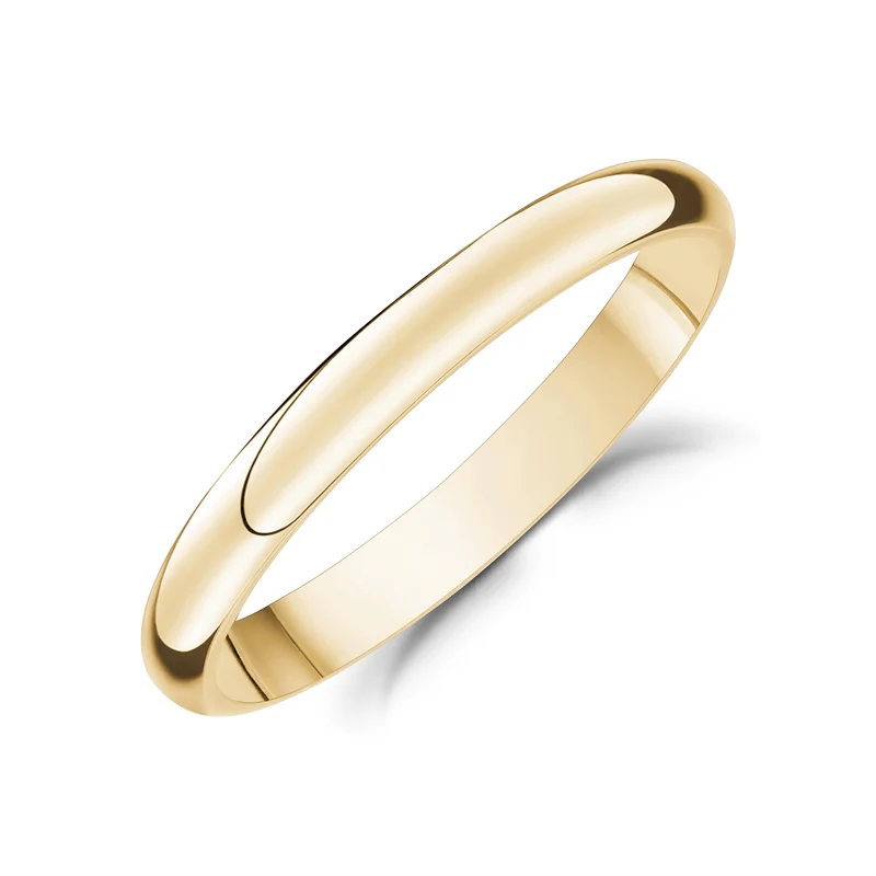 Jonc mariage à dôme 3mm