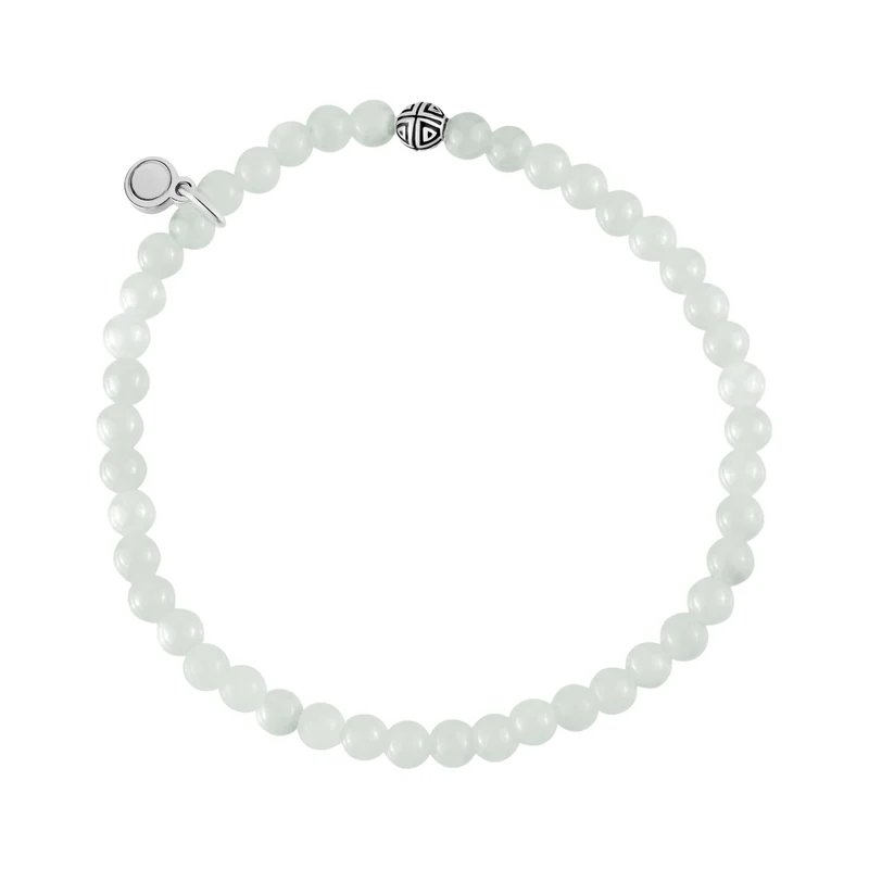 Bracelet de perles de Jade de Birmanie - 4MM